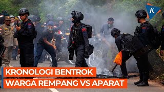 Kronologi Bentrokan Warga dengan Aparat di Rempang [upl. by Derej496]