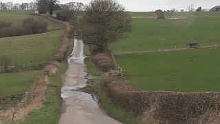 A drive from Baslow Village to Hassop through the scenic English countryside [upl. by Zadack]