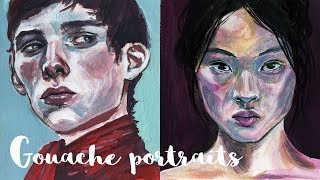 Gouache Portrait Studies [upl. by Alokin]