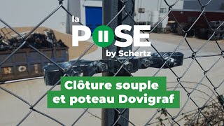 Tutoriel de pose Schertz  comment poser une clôture souple avec le poteau Dovigraf [upl. by Halihs]