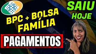 ✔️ SAIU AGORA PAGAMENTO BPC LOAS  BOLSA FAMILIA 2024 [upl. by Deb]