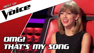 TOP 10  BEST TAYLOR SWIFT covers in The Voice [upl. by Nwahsir]