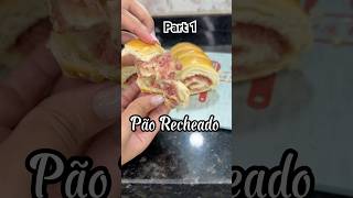 PÃO RECHEADO 😋 receitas pãocaseiro pãocaseirofofinho [upl. by Schear]