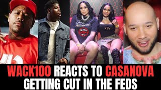 Wack100 Reacts to Casanova Getting Cut in the Feds 😳 [upl. by Enilreug]