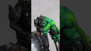 ORK SKIN warhammer miniaturepainting artwork satisfying stepbystep [upl. by Aldo236]