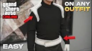 HOW TO MERGE RACING BELT AND SHOULDER PADS TO ANY OUTFITS IN GTA 5 ONLINE gtaonline gtaglitch [upl. by Ybeloc]