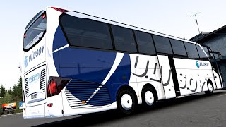 Setra New S517 HDH TopClass Tr Ulusoy Travel  Ets 2 Bus Mod 147 Gameplay  🥇2K Ultra Graphics [upl. by Selia]