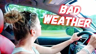 DRIVING THROUGH A STORM Tornado Warning  Family 5 Vlogs [upl. by Gilles]