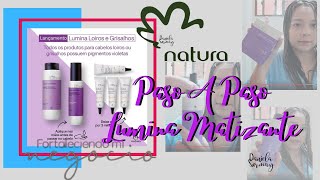 Natura Lumina Matizante  Paso A Paso Como Lo Aplico  Shampoo  Ampollas  Fluido Multibeneficios [upl. by Anikram]