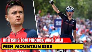 Britishs Tom Pidcock Wins Gold  Cycling Mens Mountain Bike  Olympic 2024 [upl. by Phelia834]