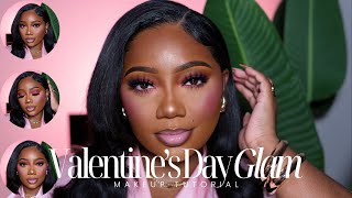 Valentines Day Makeup Glam Pink Lovers 💕  Tamara Renaye [upl. by Grigson]