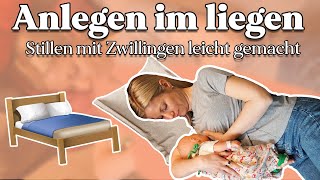 Das Anlegen in der liegenden Stillposition – So klappt es am besten  StillTutorial  hallohebamme [upl. by Aihsiym]