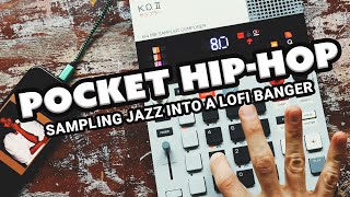 cookin up a lofi hiphop beat with a jazzy sample  Pocket Operator EP133 KO2 [upl. by Uok936]