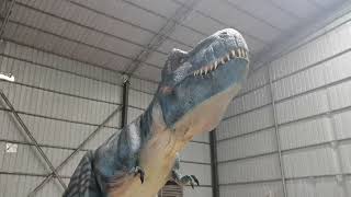 Life Size Realistic Animatronic Dinosaur Trex Servo Motors Dinosaur Wide Range of Movements [upl. by Narret]