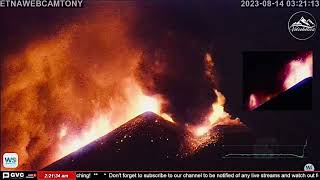 Mt Etna 1314th August 2023 Part 4 [upl. by Hsiekal]