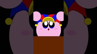 Kirby become pomniThe Amazing Digital Circus animation kirby memes shorts cute [upl. by Nigle990]