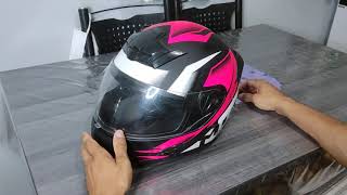 Troca da viseira do capacete mixs mx2 storm [upl. by Eimilb]