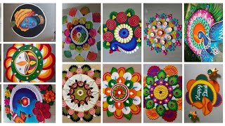 💗💫BEAUTIFUL RANGOLI DESIGN 🥳🌈 beautiful and easy rangoli designs for festival easy rangoli designs [upl. by Nylatsirk326]