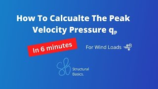 Peak Velocity Pressure Calculation  StepByStep Eurocode [upl. by Halimak]