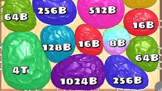 Blob Merge 3d Gameplay Satisfying 2048  Merge Game  81 [upl. by Lothair]