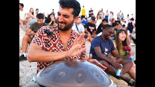 My First Handpan Song  Dancing in Greece [upl. by Laurene469]