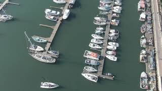 Ovingdean Rottingdean and Brighton Marina Village by Drone [upl. by Ahcila]