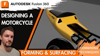 Motorcycle Fairing Design Combining Surface Forming with Parametric Modelling [upl. by Ecnarret]