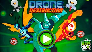 Ben 10 Drone Destruction  Diamondhead Gameplay CN Games [upl. by Afnin]