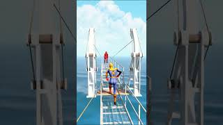 GTA V  Captain Vs Spider Man Spider Man Ragdolls gta spider spiderman spidermancartoon [upl. by Evangelia297]