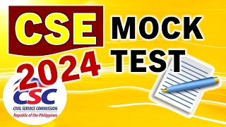 Career Service Exam 2024  Mock Test Challenge [upl. by Alletneuq]