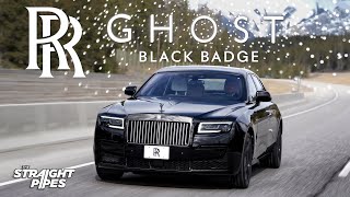 2022 RollsRoyce Black Badge Ghost Review  Heres Why it Costs 600000 [upl. by Nifares]