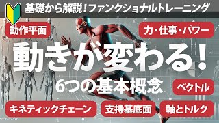 「動きが変わる！」知っておきたい6つの必須概念 ～キネティックチェーン・動作平面・支持基底面・力とパワー・ベクトル・トルク～ [upl. by Mutua]