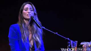 Sara Bareilles  Sittin on the Dock of the Bay cover  Yahoo Live Concert 051115 [upl. by Boonie]