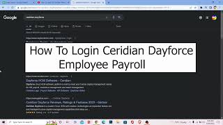 How To Login To Ceridian Dayforce Employee Payroll 2023 [upl. by Violetta]