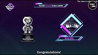 ENG SUB 191219 M Countdown Stray Kids Levanter 1st Win Speech [upl. by Ewer734]