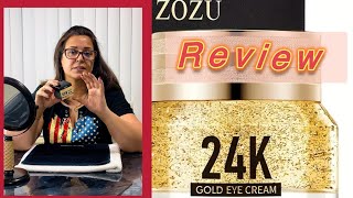 24k gold eye cream zozu skincare facial serum eye [upl. by Winton830]