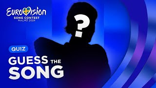 Eurovision 2024 GUESS THE SONG 1 QUIZ [upl. by Cinderella671]