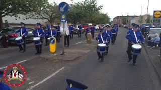 Pomeroy True Blues  Dunloy Accordion Band Parade 2024 [upl. by Kanor]