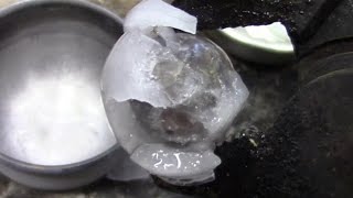 Super Cooled Nickel Ball in HotCold Water [upl. by Kendre491]