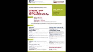 Aula magna mattina F Prof Roberto Adam Una nuova frontiera della sussidiarietà il controllo [upl. by Millisent]