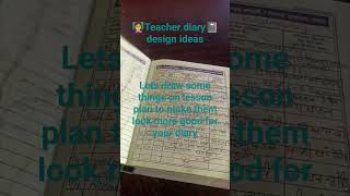 teachers diary maintenanceteacher preprimaryschooleducationalvideo teachingschoolprimaryschool [upl. by Ikin]