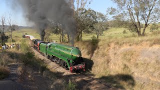 Australian steam locomotives 3001 3526 3801 amp R766  Thirlmere Festival of Steam  March 2023 [upl. by Lalittah]