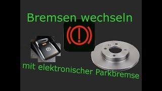 Bremsenwechsel mit elektronischer Parkbremse  Handbremse by DC Motors [upl. by Einaled]