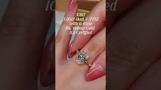 3ct Oval engagement ring🥰🥰 💎💎labgrowndiamond bridalset diamondjewelry ethicalfashion diamonds [upl. by Monney]