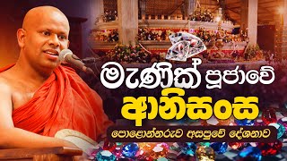 මැණික් පූජාවේ ආනිසංස  Manik Pujawe Aanisansa  Venerable Welimada Saddaseela Thero [upl. by Abigale]