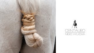 Centauro  How to tie a Nudo Vaquero cowboy knot in horse tail  Doma Vaquera [upl. by Cini844]