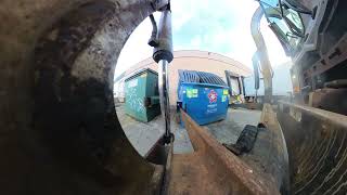 POV 360cam Trash Truck Dumping Cardboard x3FL5 [upl. by Callie]