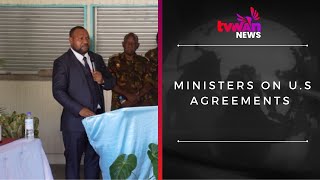 Ministers on US agreements [upl. by Nysila]