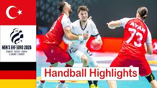 Turkey Vs Germany Handball Highlights EHF EURO 2026 Qualifiers [upl. by Harriot]