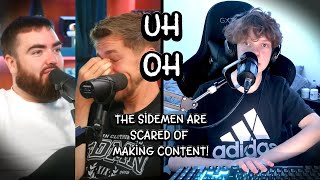 Miniminter is SCARED of the Sidemen to look CRINGE on Whats Good Podcast [upl. by Ahse]